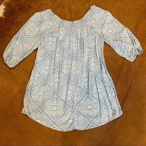 Off the Should 3/4 Length Sleeve Tunic